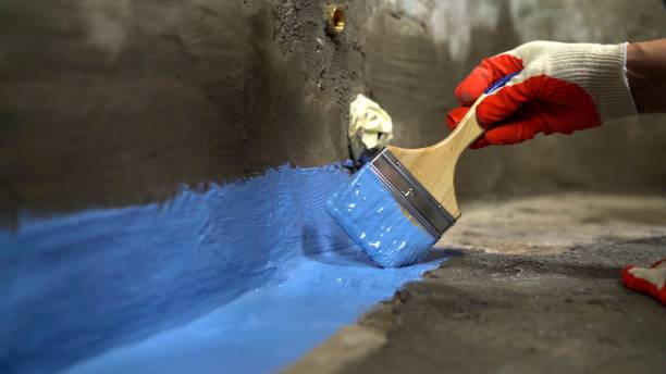 Commercial Basement Waterproofing project at a Burlington, OH business property by SJ Waterproofing Pros